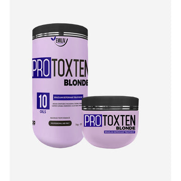 Emiliv Professional - PROTOXTEN Brazilian BOTOXHAIR Treatment 10 Oils - Blonde - 1 Kg, 35.27 fl.oz. - URBAN BEAUTE